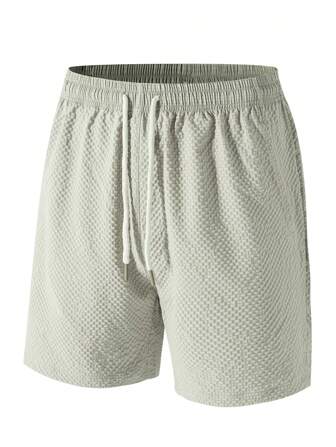 Men's Quick Dry Breathable Sports Shorts, Loose Fit Workout Athletic Training Shorts 3/5 Length