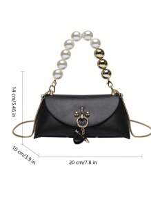 Chain Link Minimalist Elegant Fashionable Tote Bag, Suitable For School, Commuting, Casual, Travel, Lightweight