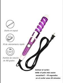 "2025 New XuanWu Hair Curler - '§' Shape Spiral Design, Professional For Curling Irons, Adjustable Temperature And Fast Heat-Up"