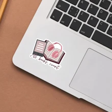All Books Sticker, Bookish Sticker, Book Lover Gift, Bookish Merch , Kindle Sticker, Smut Reader, Reading Lover, E-Reader,School Supplies,Back To School Stickers Scrapbook Supplies Funny Stickers Laptop Stickers Phone Stickers - Multicolor - View 3