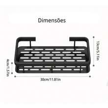 Kit2 Shampoo Holder - Bathroom Organizer - Shampoo And Soap Holder - Bathroom Shelves - Black - View 11