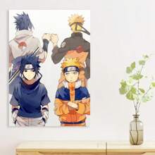 Framed Tina Art Ninjaanime Brotherhood Collection Large  Poster With Hooks For Gamer Patrol, Painting Wall Art For Living Room, Wall Decor For Bedroom, Home Decor Room Decor