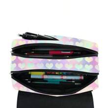 Large Pencil Case, Kids Big Capacity Pencil Pouch Stationery Pen Bag, Boys And Girls Storage High Capacity Bag Pouch Holder Box Organizer, Marker Pen Case For School Student Office Supplies - Multicolor - View 5