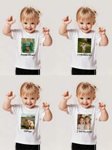 Customized Graphic & Text Prints, Personalized Photos Of Your Tween Girl, Pets, Birthday/Anniversary Patterns, Team/Outdoor/Class Uniforms, Girls/Toddler Girls' Casual Round Neck Short Sleeve T-Shirts, Holiday & Birthday Gifts, Cultural Shirts, Summer Girls' Blouses, Multi-Functional, Quick Dry, Ornamental, Letter, Stylish, Tidy, Soft, Modern, Colorful, Cute, Adorable, Casual, Custom, Personalized, Unique, Customized, Baby Gifts, Ideal Gifts For Him, Ideal Gifts For Her, Son, Daughter, Kids, Gala Night