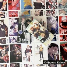 Jujutsu Kaisen 399pcs Jujutsu Kaisen High-Definition Postcards, Cartoon Stickers, Gojo Satoru Transparent Cards, Colorful Stickers, Planner Stickers, Gift For Friends & Students, Anime Cards Collection,Back To School,School Supplies