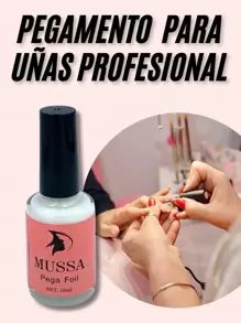 FOIL TRANSFER NAIL GLUE 16ML LE MUSSA - Pink - View 1