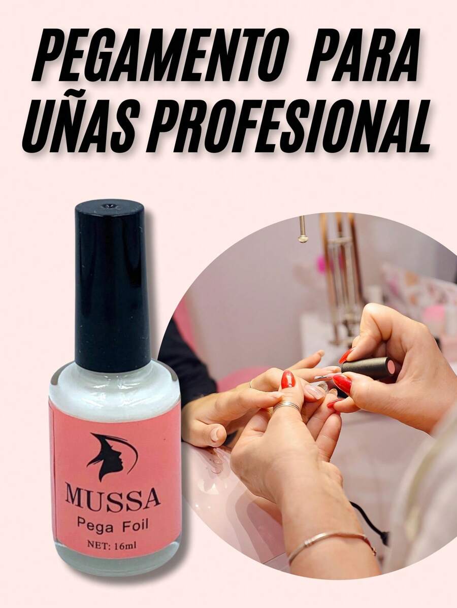 FOIL TRANSFER NAIL GLUE 16ML LE MUSSA - Pink - View 1