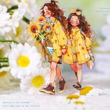 2m PET Decorative Tape, Multipurpose Decorative Sticker, Cute Summer Girls Tape - Multicolor - View 2