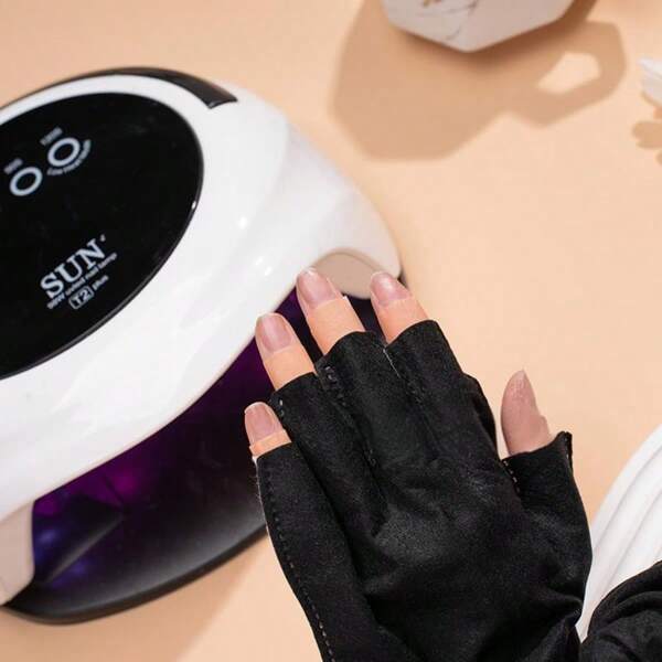 Manicure Gloves, UV Protection Gloves For Gel Nail Lamp, Finger-Exposed Disposable Sunscreen Gloves