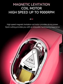 Máquina de cortar el pelo profesional KEMEI Km-8502, cortapelos eléctricos inalámbricos con cuchillas de carburo de diamante - Rosa - Ver 6