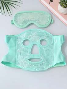 1pc/2pcs Face Care Gel Mask + Eye Care Gel Mask Combo, Reusable Hot/Cold Therapy Face Mask & Eye Mask Set, No Battery Required - Multicolor - View 11