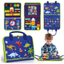Livro Montessori Sensorial Maleta Educativa Brinquedo para Crianças