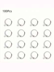 Pack Of 50 Small Ear Hooks For DIY Jewelry Making, Earring Hooks, Earring Materials - Multicolor - View 12