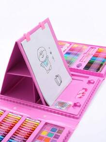 150/208 stuks aquarelmarkerpenset, uitwasbare kunstbenodigdheden voor kinderen, schilderpenseel voor peuters, aquareltekenpenseelpennen, kunstbenodigdheden in geschenkdoos voor kinderen, studenten en beginners (willekeurige kleur en stijl)