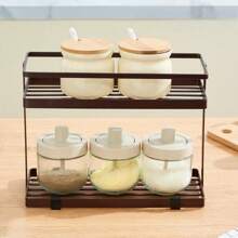 1 kệ đựng gia vị nhiều tầng để bàn, kệ đựng gia vị 2 tầng để trên mặt bếp - Nhiều màu - Xem 2