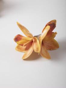 1/3 piezas Pinza de pelo con flor artificial de lirio espada, accesorio de pelo decorativo dulce para vacaciones en la playa para mujeres, regalo del Día de San Valentín