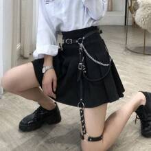 1pc Gothic Style Decorative Chain Waist Belt Dress, Fashionable & Versatile, Suitable For Holidays, Parties, Performances, Valentine's Day Gift, Daily & Festive Occasions