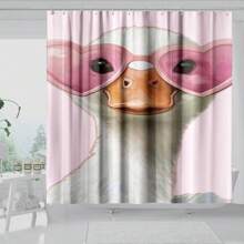 1PC Fun Animal Theme Shower Curtain Set In Blue Green Blue, Waterproof Fabric Shower Curtain, Duck, Cat, Strawberry Cartoon, Bear Pattern Printed Bathroom Curtain Decoration (Multi Color, 180cm X 180cm) Mother's Day Flowers, Personalized Gifts For Mom, Last Minute Gifts, Mother's Day Ideas, Mothering Sunday Gifts, Handmade Cards For Mum, Best Mother's Day Gifts Under $50