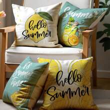 Lato Nowa Świeża Mała Poszewka na Poduszkę Cyfrowy Druk Wakacyjny Dom Salon Sofa Poszewka na Poduszkę Poszewka na Poduszkę