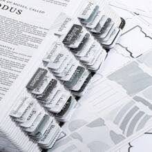 Cunese 圣经学习套件 - 女性圣经日记用品套件 - 女性基督教礼物 - 圣经荧光笔和笔透明便签不渗色美观圣经日记本 - 圣经配件 - 彩色 - 查看 3