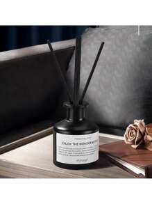 5pcs (1 Bottle Of Diffuser + 4 Volatile Sticks) Fireless Aromatherapy, Bedroom Decor, Indoor, Long-Lasting Fragrance, Essential Oils, Florals, Bedroom, Bathroom, Air Freshener, Fragrance Essential Oil Diffuser, Aromatherapy Set