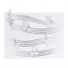 6Pcs/Set Musical Note Fridge Magnets, Creative Piano Clef Sticky Note Holders, Fun And Functional Magnetic Decor For Kitchen, Perfect Gift For Music And Home Decor Lovers - Multicolor - View 7