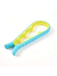 1pc 4-In-1 Multifunctional Bottle Opener, Jar Opener, Cap Remover, Beer Bottle Opener - Random Color