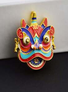 Broche de aleación de zinc con forma de animal, casual y versátil para todas las estaciones