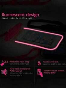 Bolsa impermeable universal para teléfono celular para playa y piscina, bolsa impermeable y a prueba de polvo para teléfono móvil, bolsa protectora universal para teléfono celular, protector transparente de unicolor para ducha, actividades al aire libre, rafting, natación, buceo, para piscina, baño, bolsa de protección para teléfono móvil - protege tu teléfono contra daños por agua (cartón aleatorio), estuche, bolsa y billetera para teléfono para vacaciones de verano, viajes y días festivos - Multicolor - Ver 3