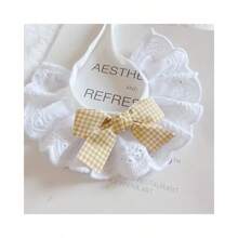 1 件可爱猫项圈、宠物围巾头巾、狗围兜、宠物配饰、格子领结围巾、公主风格 - 彩色 - 查看 9