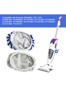 Mop cloth 1/2 件超强吸水超细纤维拖把替换垫，适用于 Good Fortune Rowenta 拖把 ZR005801RY7RY8 系列，可重复使用拖把清洁垫，强力去污，清洁配件 - 彩色 - 查看 9