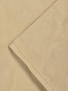 女士卡其色工装裤，新款休闲直筒复古棕色长裤，春秋