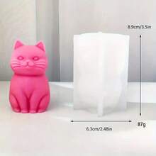 1 pièce Moule en silicone en forme de chat, convient pour les articles décoratifs faits main