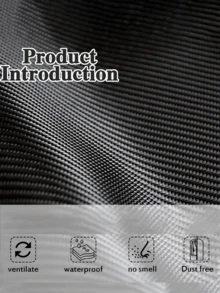 10-1pcs Black Garment Dust Cover, Hanging Clothes Bag, Waterproof Clothes Protector, Suit Garment Bag, Storage Bag, Essential For School, Office, Home - Black - View 6