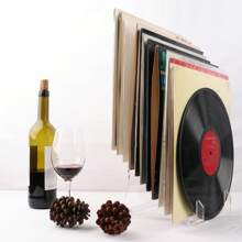 Vinyl Record Storage Holder Vinyl Record Rack Vinyl Record Tabletop Display Rack Acrylic Record Floating Rack Showcasing Your Everyday LP Listening At The Office Home