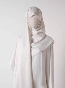 1pc Elegant Patterned Blend Headscarf For Women, Versatile Fashionable Hijab/Scarf/Shawl For All Seasons