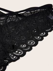 Lot de 3 culottes de bikini croisées à la mode pour femmes