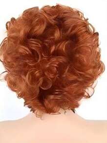 8-calowa krótka peruka Bob Curly z grzywką, peruka z ludzkich włosów Pixie Cut, sprężyste , do noszenia przez kobiety, brazylijskie włosy, bez koronki, peruka z przodu wykonana maszynowo, 8 cali