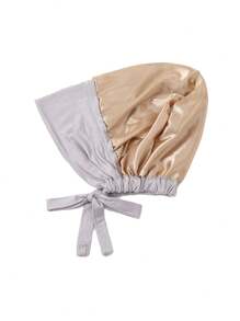 1pc Double Layer Modal Satin Hijab Cap Islam Undercap With Tie Bonnet Instant Hijabs For Women Turkish Scarves Muslim Turban Bandana