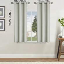 2pcs Blackout Curtains Thermal Insulated Lined Window Curtain Panels For Living Room, Bedroom, Kitchen, Bathroom, Home Decor Curtains For Living Room Room Decor Home Decor Living Room Kitchen Decor Living Room Decor Room Decor Curtains Bedroom