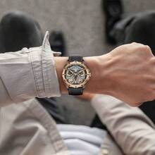 Deesio Automatic Mechanical Movement Watch, Male Innovative Design, Waterproof Function, Essential For Back To School Season,Fathers Day Gifts - Blue - View 9