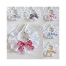 1 件可爱猫项圈、宠物围巾头巾、狗围兜、宠物配饰、格子领结围巾、公主风格 - 彩色 - 查看 2