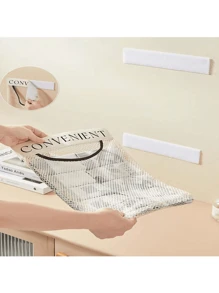 1pc Hanging Mesh Storage Bag, Polyester Breathable Washable Laundry Organizer Bag, Wall Mounted Undergarment & Sock Sorting Bag, For Bathroom, Bedroom, Home Use