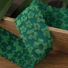 Curly Plum Blossom Jacquard Ribbon, DIY Bow Hair Accessories, Clothing Collar, Cuff Decor, Floral Gift Wrapping Ribbon