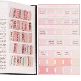 Bible Tabs For Women And Men 75 Tabs,Bible Tabs For Kids, Pink Bible Tabs,Bible Book Tabs,Bible Tabs For Study Bible, Bible Index Tabs,Bible Study Supplies,School Supplies,Back To School