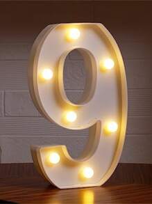 1 件 21.8 厘米/8.58 英寸高节日和派对灯饰，户外圣诞装饰灯，LED 灯，数字 0-9，字母 A-Z，圣诞装饰数字灯，节日配件，婚礼生日派对用品，房间场景装饰 - 暖白色 - 查看 44