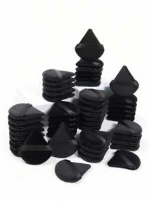 50/30/10pcs Velvet Makeup Sponges, Reusable Face Makeup Tools For Powder, Cream, BB Cushion, Suitable For Summer Travel