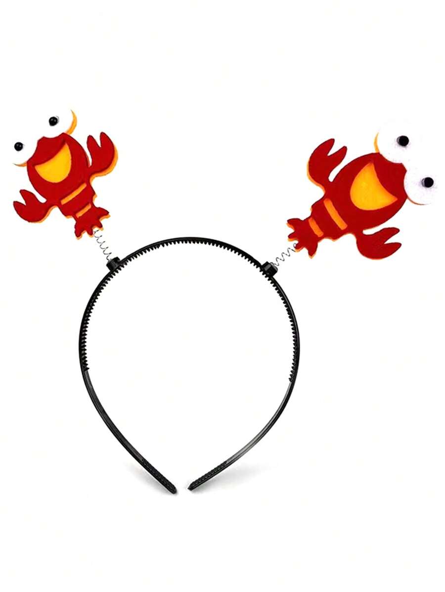1pc Women Lobster Design Fashion Headband, Versatile & Quirky, Suitable For Everyday Use,Hairband,Hair Hoop