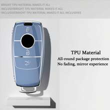 全新时尚 TPU 汽车钥匙壳 适用于梅赛德斯奔驰 A C E S G 级 GLC CLE CLA GLB GLS W177 W205 W213 W222 X167 AMG - 均碼 - 查看 5