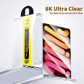 Anti-Dust Tempered Glass Screen Protector, 9H Hardness High Clarity Protective Film, Scratch-Resistant, Compatible With IPad Pro 13, Pro 11, Air 3, Air 4, Air 5, Mini 4/5/6